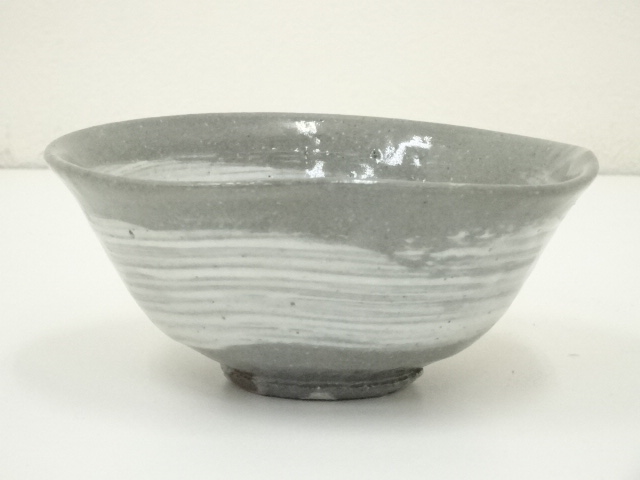 茶道具】刷毛目茶碗四代真清水蔵六